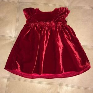 Janie and Jack Red Velvet Dress